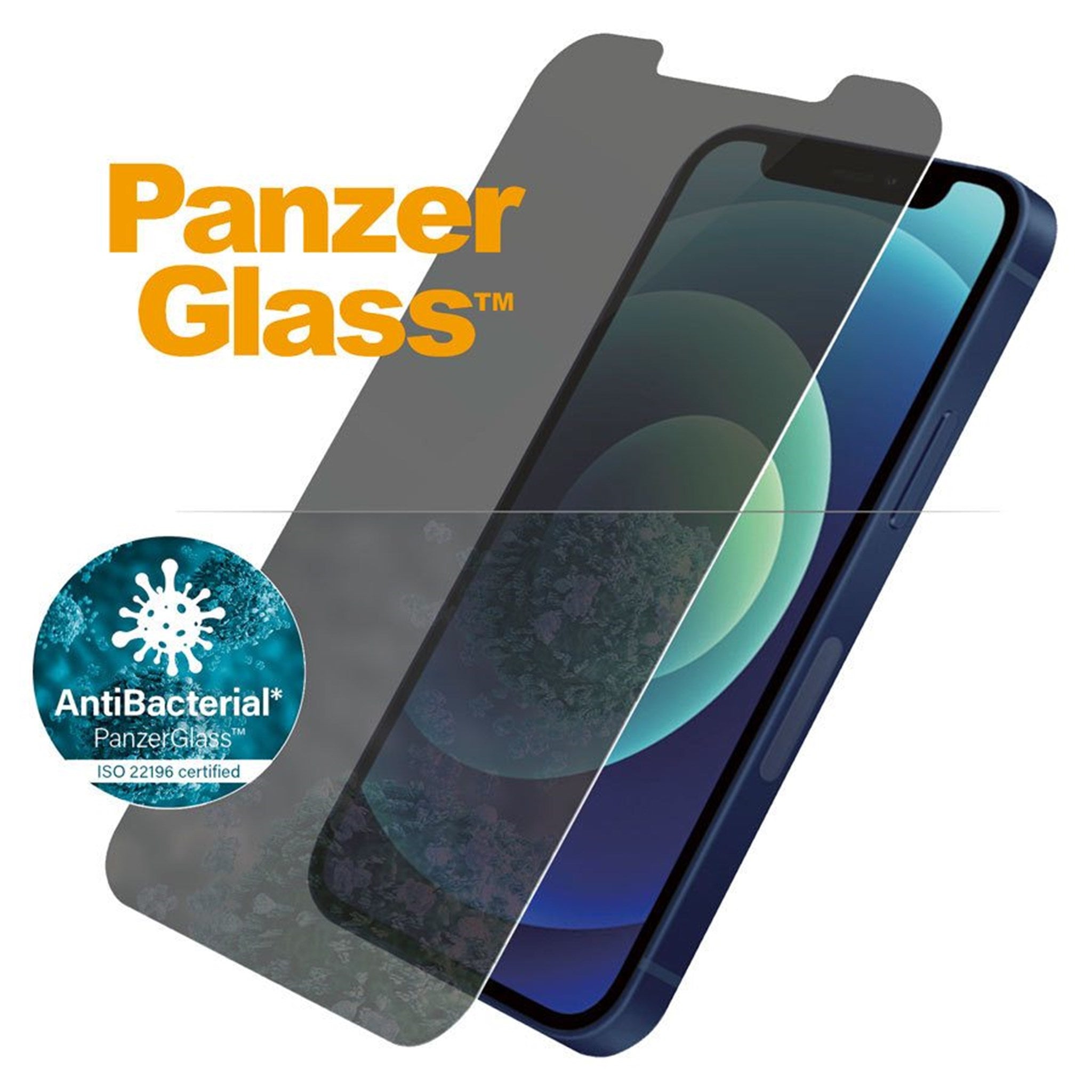 Billede af PanzerGlass iPhone 12 mini Privacy AntiBacterial Skærmbeskyttelse hos Balar