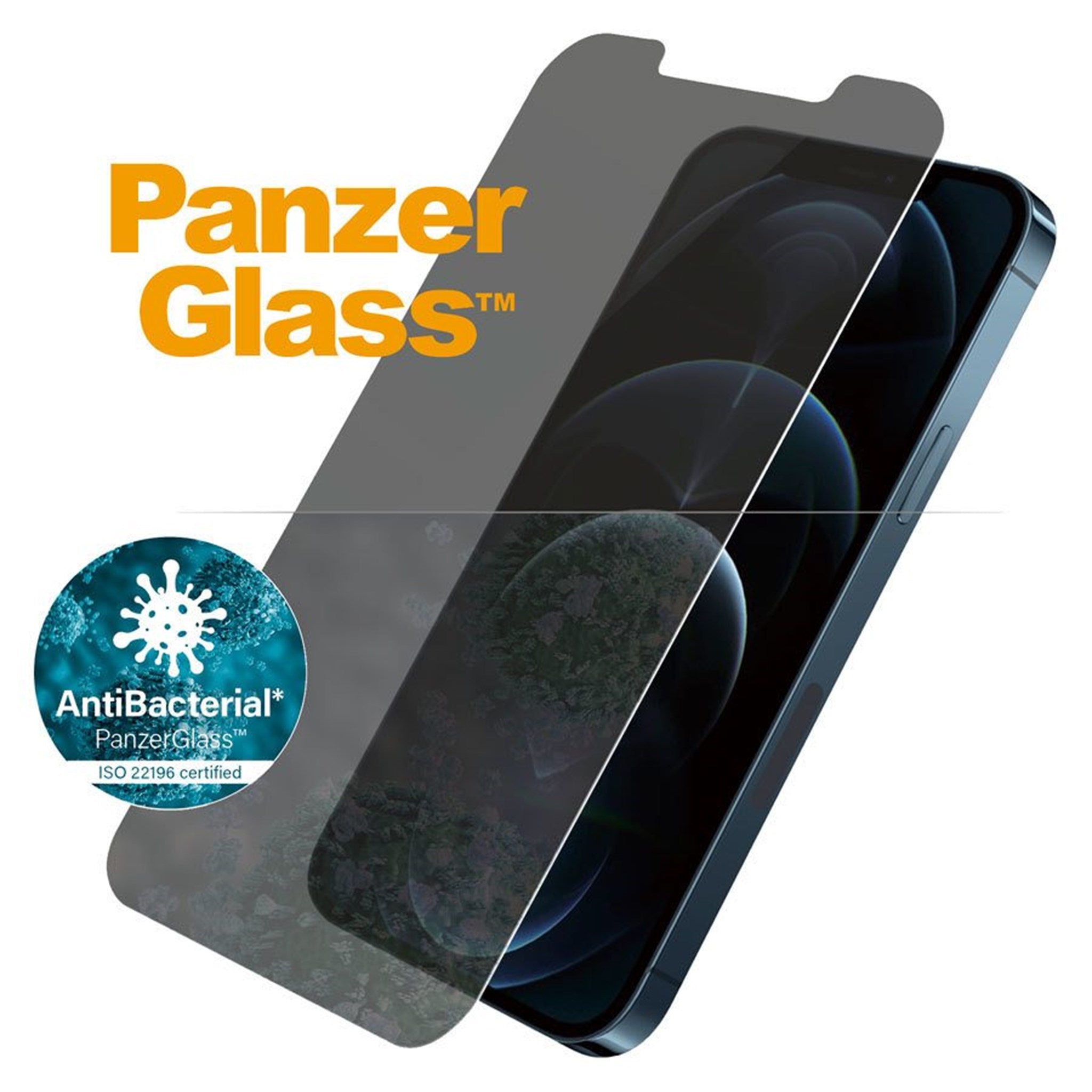 Billede af PanzerGlass iPhone 12 Pro Max Privacy AntiBacterial Skærmbeskyttelse