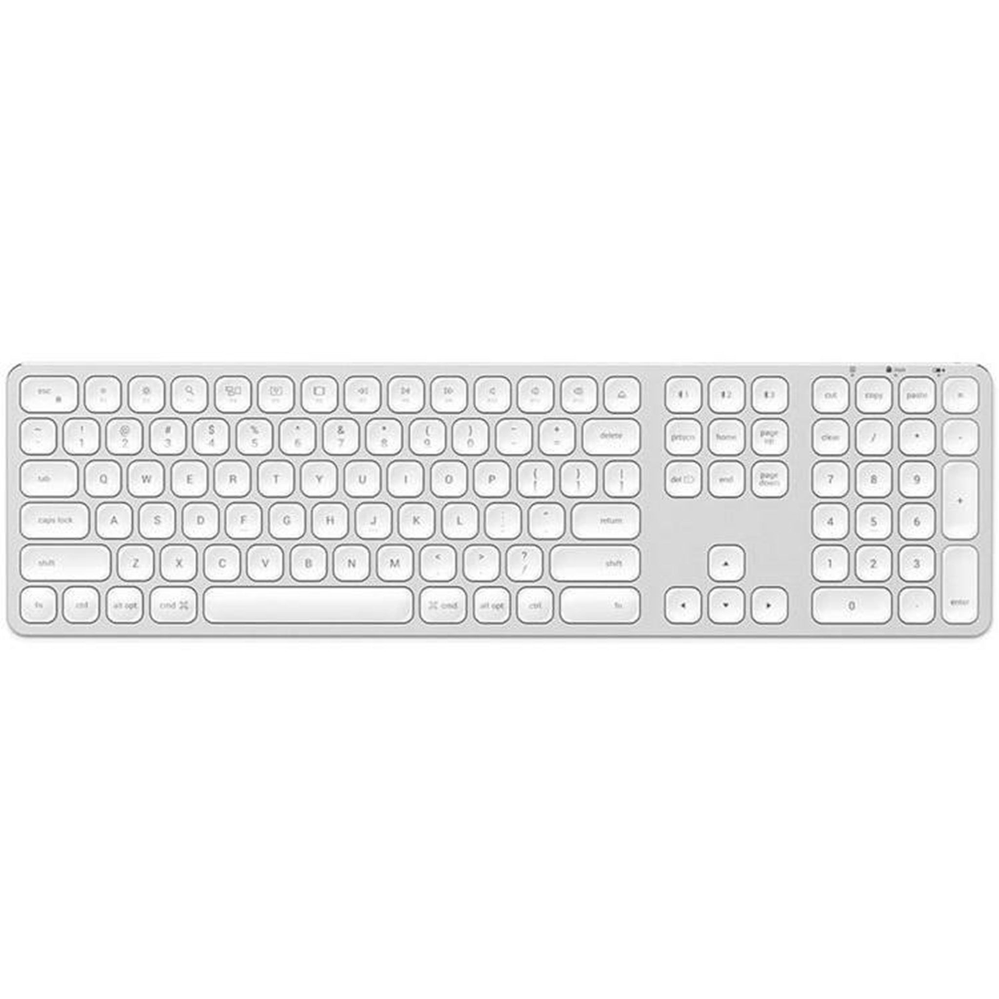 Se Satechi trådløs tastatur til MacBook og iMac med Æ, Ø og Å, Sølv hos Balar