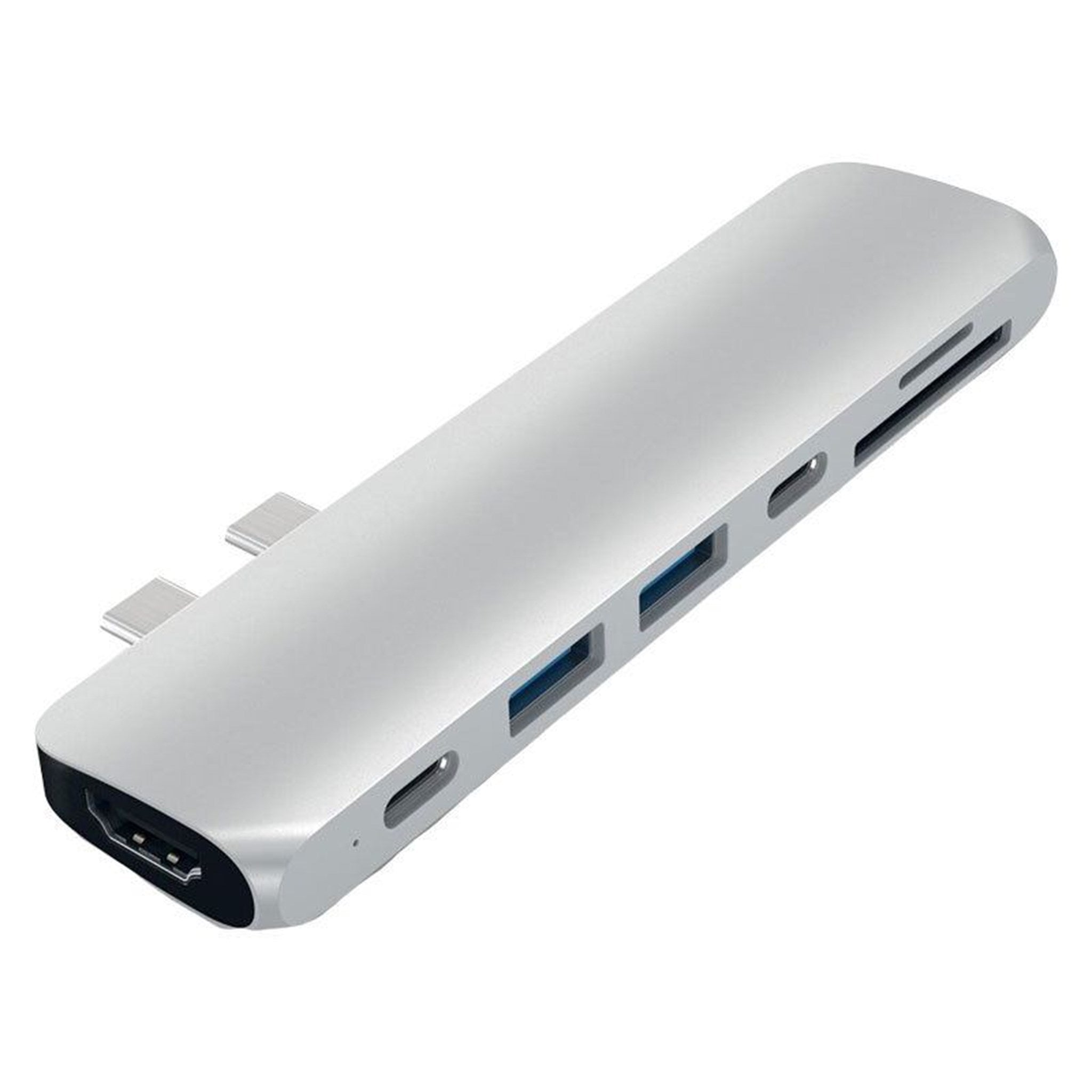 Se Satechi USB-C Pro Hub med 4K, Thunderbolt 3, Sølv hos Balar