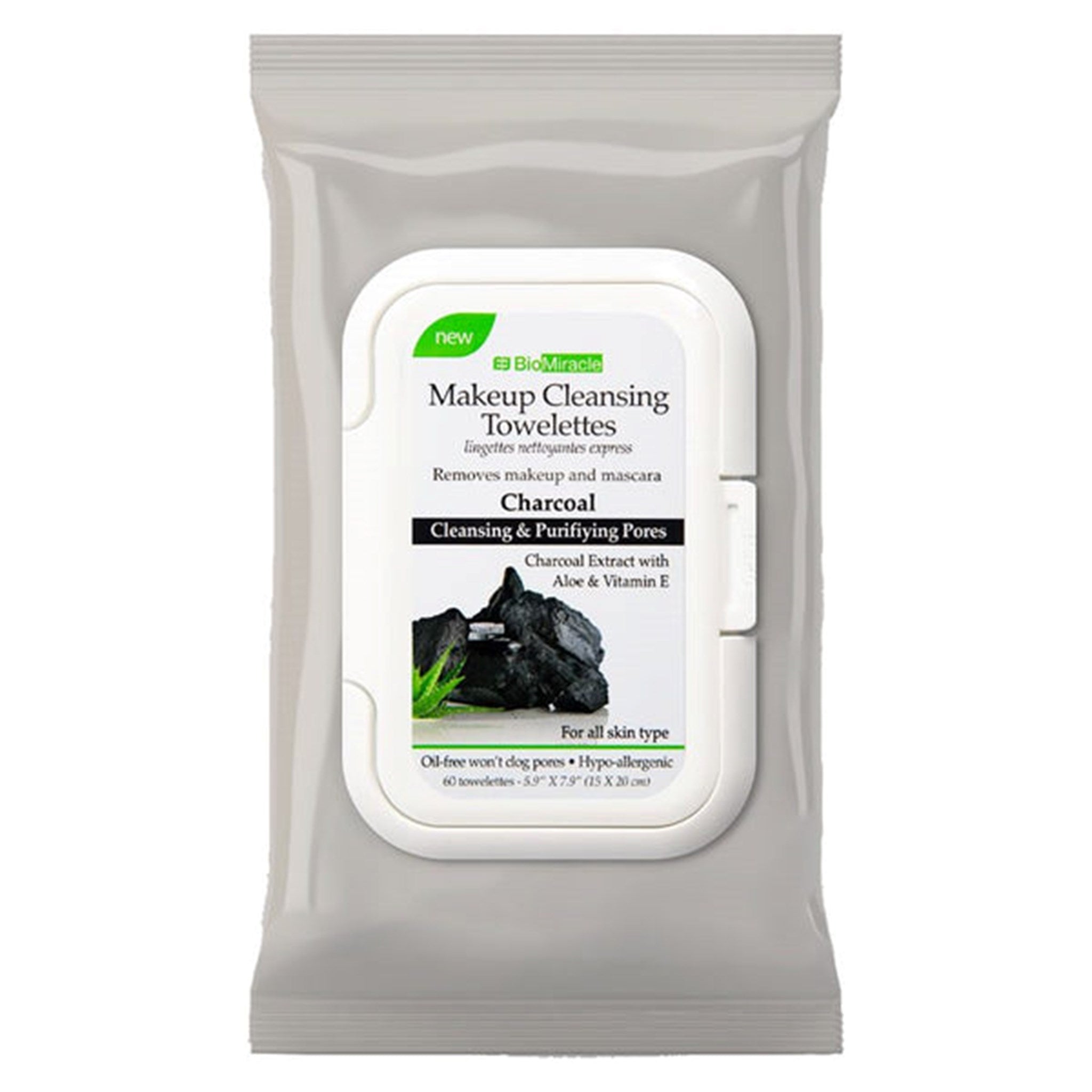 Se BioMiracle Charcoal Make-up Cleansing Wipes hos Balar