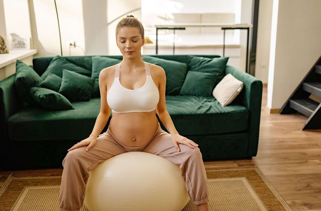pregnant woman staying active