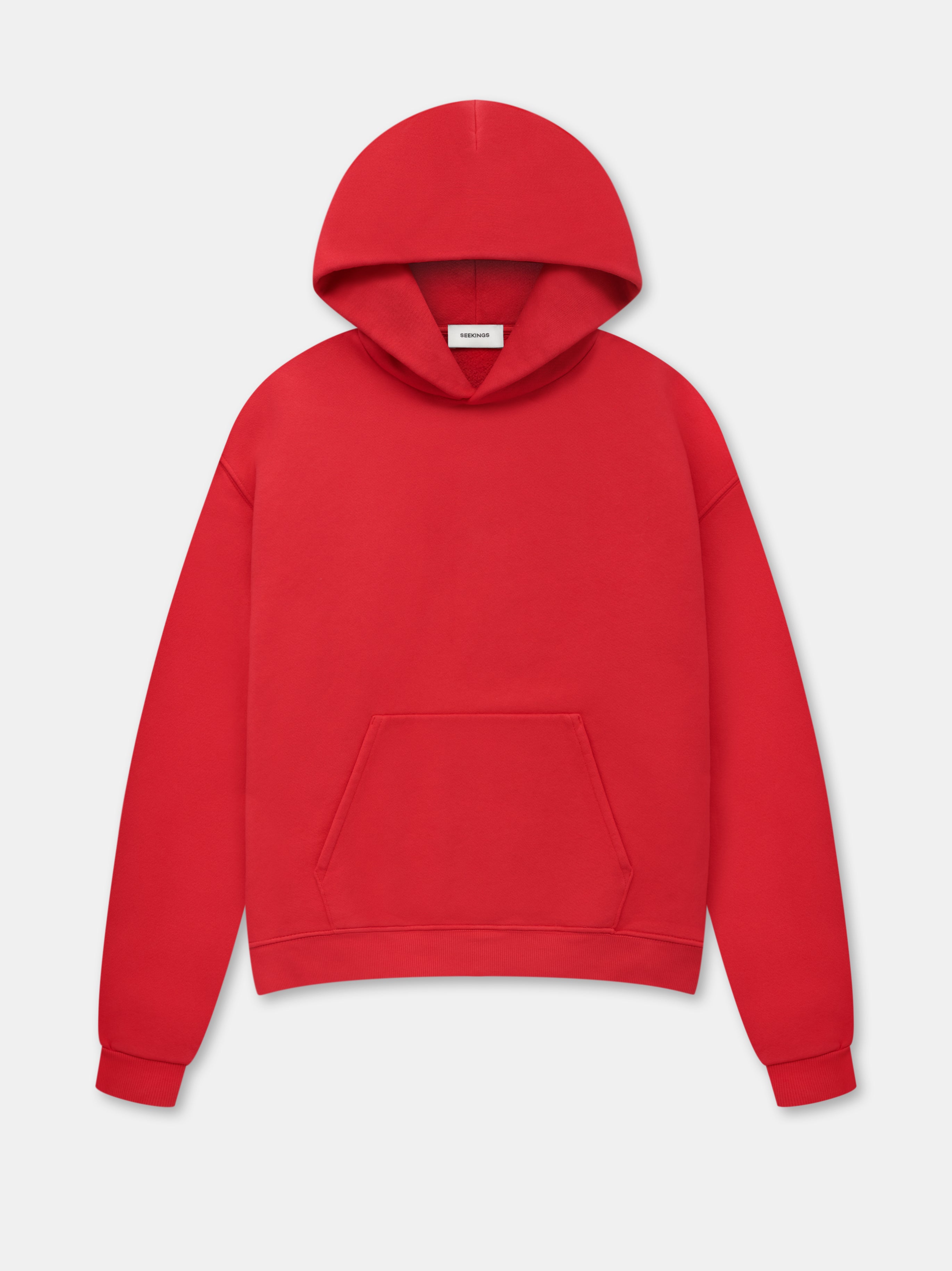 seekings hooded sweatshirt in california red