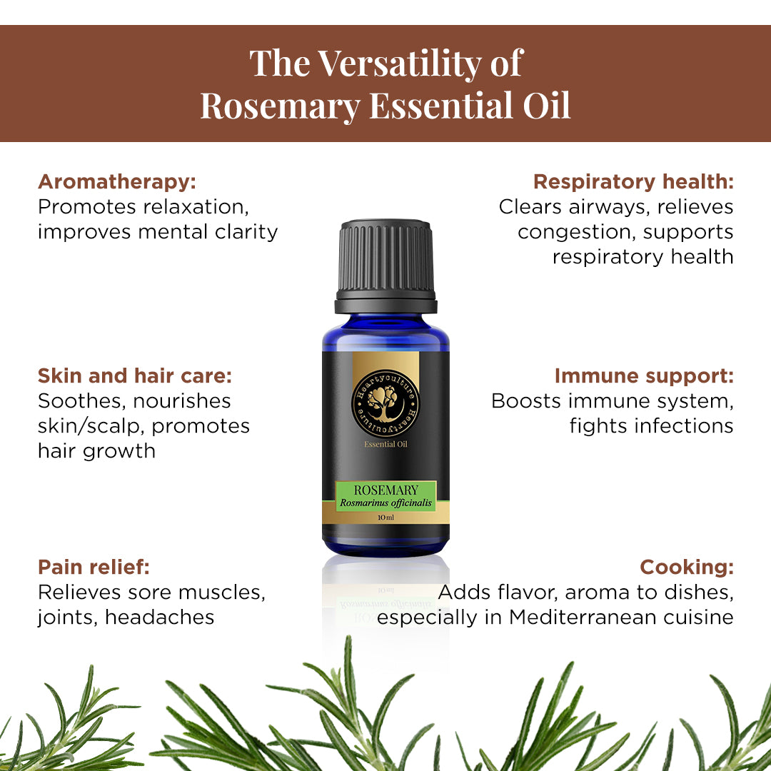 Heartyculture Rosemary Essential Oil - 10 ml