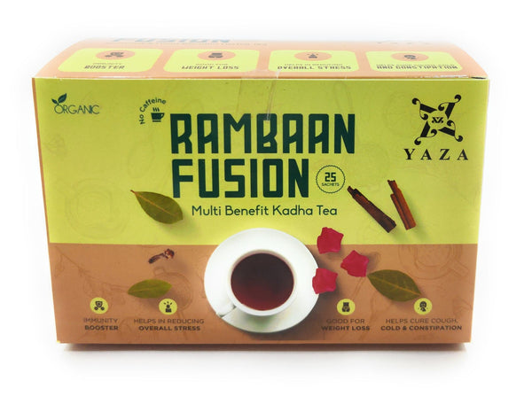 Yaza Rambaan Fusion - Multi Benefitial Kadha Tea - loose tea sachets (100grams) - hfnl!fe