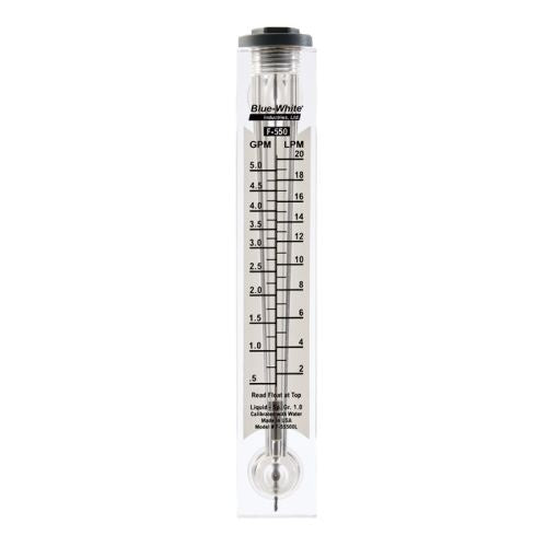 Blue-White - Panel Mount Rotameter - F-55200L (2-20 GPM) 1