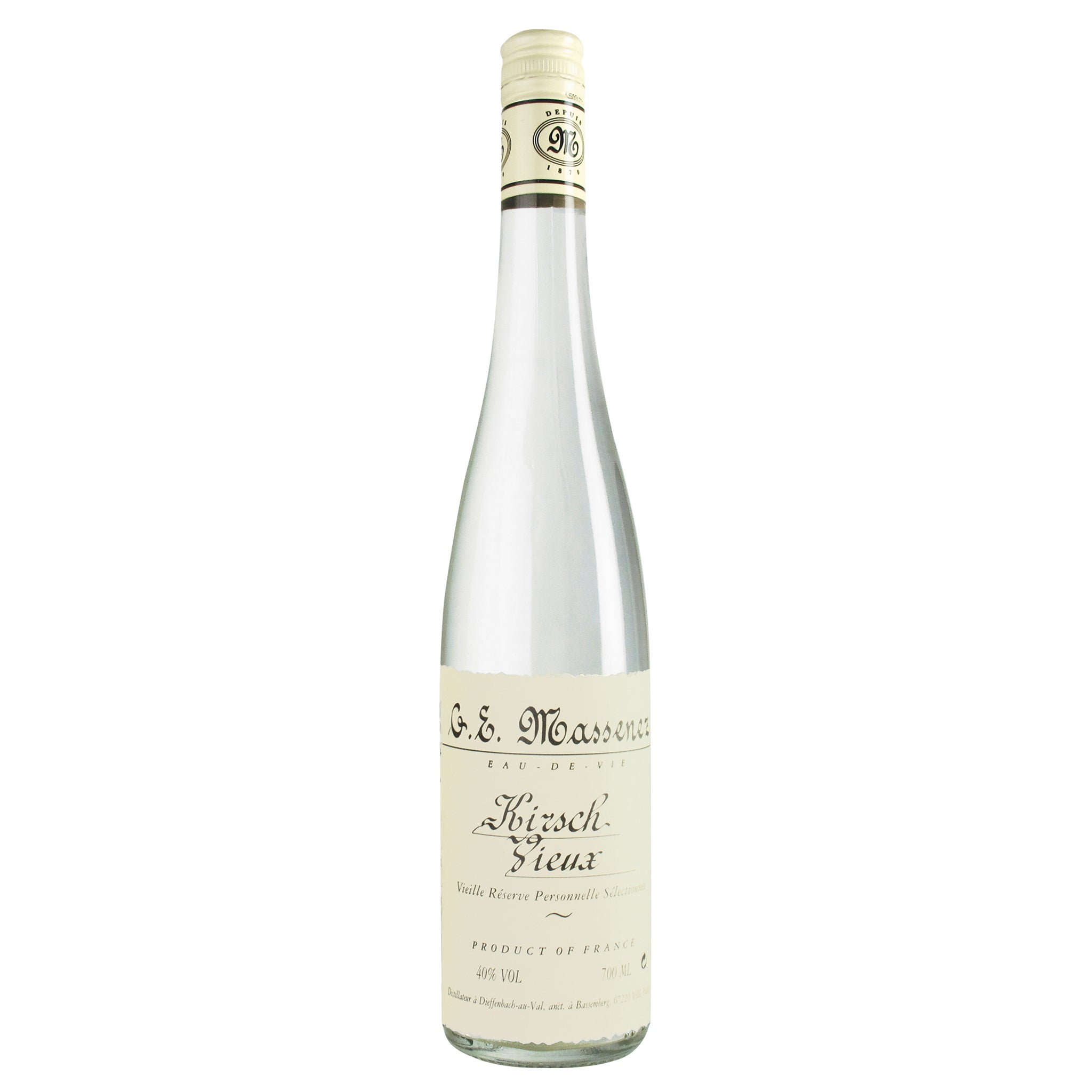 絶妙なデザイン マスネ オードヴィー キルシュ 700ml 40度 オード ヴィ ヴィー オードヴィ Massenez Eau-de-Vie  KIRSCH Miss Massenez's kawahc お礼 御礼 ホワイトデー贈って喜ばれるプレゼント ギフト プチギフトにオススメ 