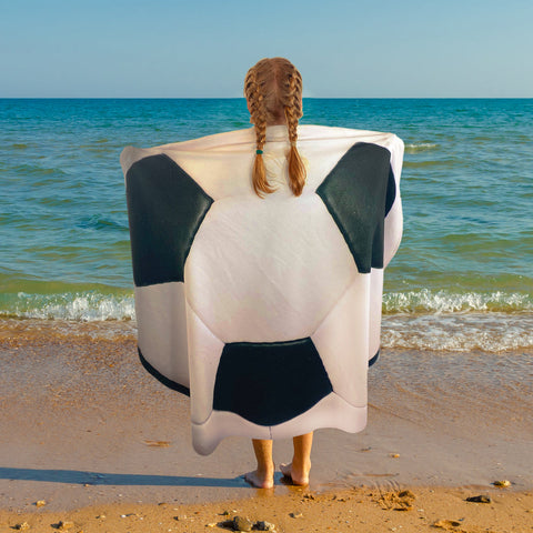 Footbal Shaped Beach Towel