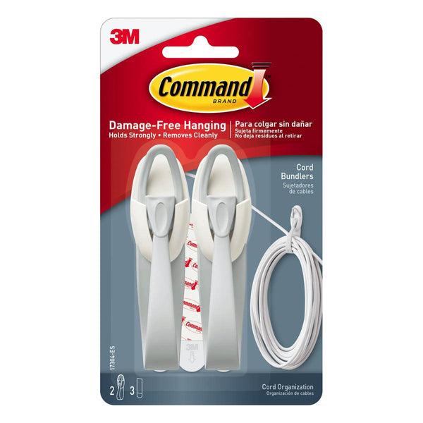 3M Command White Medium Size Hooks 1 Kg 2 Hooks/4 Strips