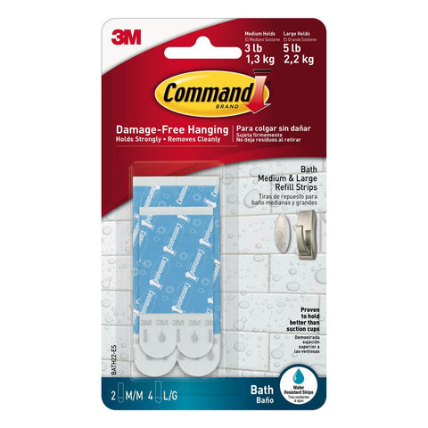 Command Large Picture Hanging Strips, 120-Pairs (240-Command Strips),  Damage-Free, White