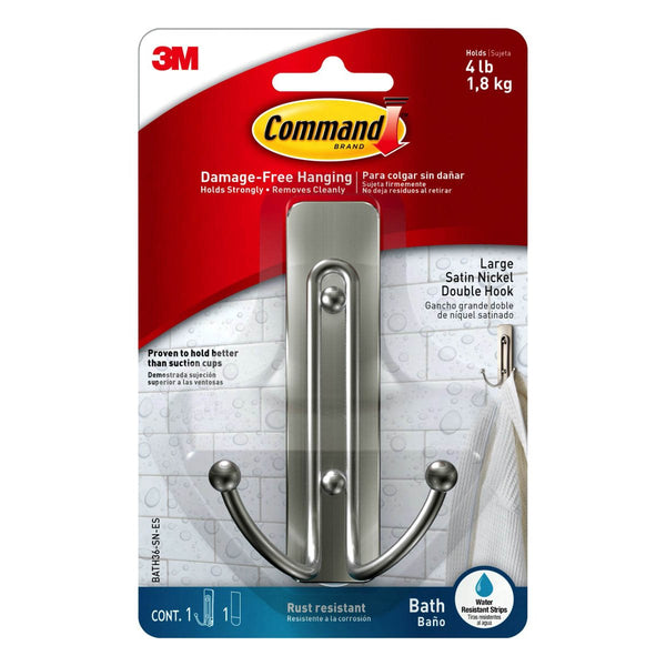 3M COMMAND STAINLESS STEEL METAL CADDY 17674B, Bathroom Accessories