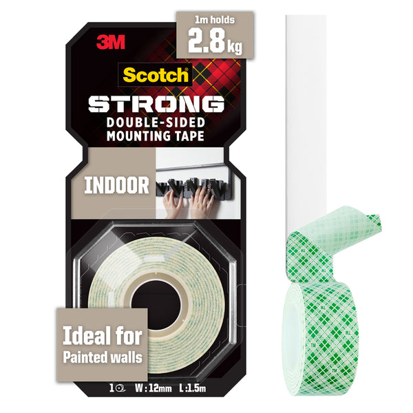 3M SCOTCH Adhesive tape, double-sided, extra strong, exterior, 19