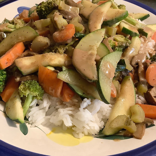 Terra Powders Clean Food Power Recipe Inspo Simple Thai Almond Stir Fry Dinner