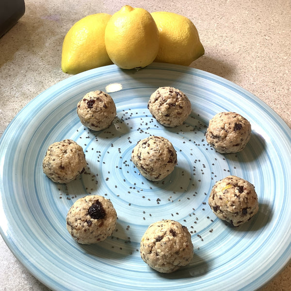 Terra Powders Clean Food Recipe For Fresh Lemon Cranberry Chia Seed Energy Balls