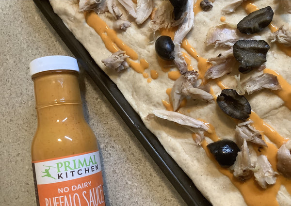 Primal Kitchen Buffalo Sauce Is Perfect For Homemade Buffalo Chicken Pizza
