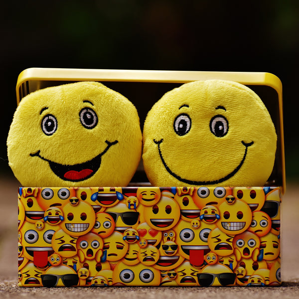 happy emojis, 7 minutes of laughter every day is good for you