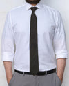 Men Hard Collar Formal Shirt MFS23-1 White