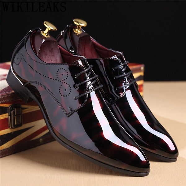 Men's Italian Leather Dress Shoes - aubreyandclaudia