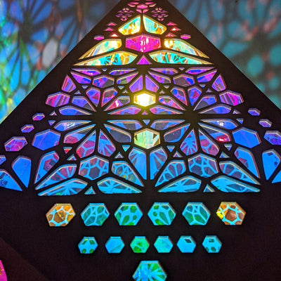 stained glass projection lamp