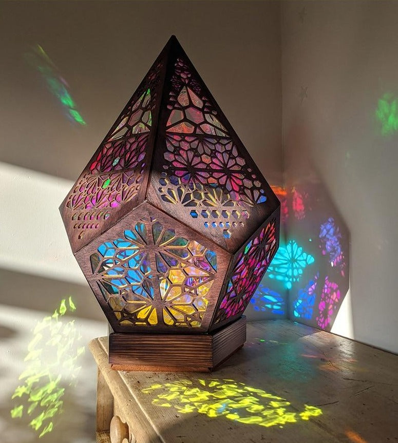 stained glass projection lamp