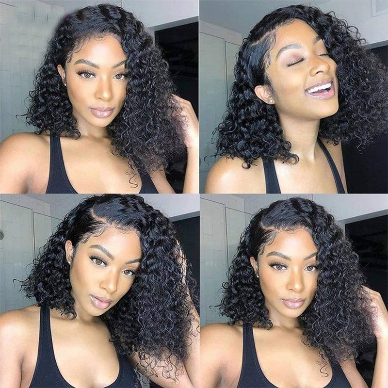 22 inch Water Wave Wigs, Jungle Wave Lace Front Brazilian Curly