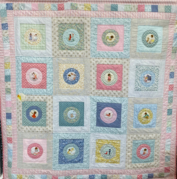 Patchwork quilt made with Belle and Boo fabrics