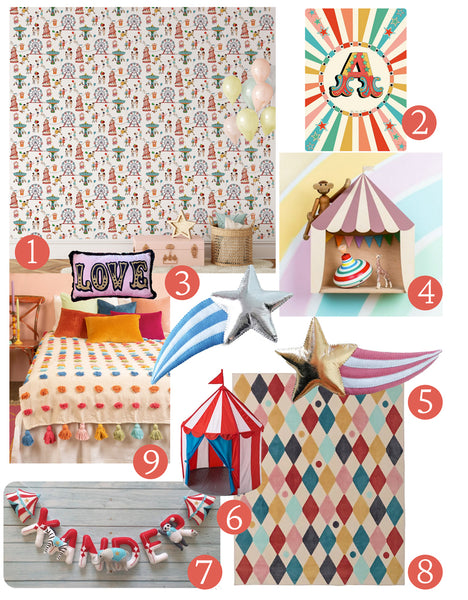 fairground bedroom decor