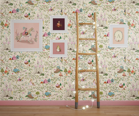 Fairytale wallpaper for children by Belle and Boo