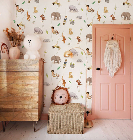 Children's Jungle Wallpaper by Belle & Boo