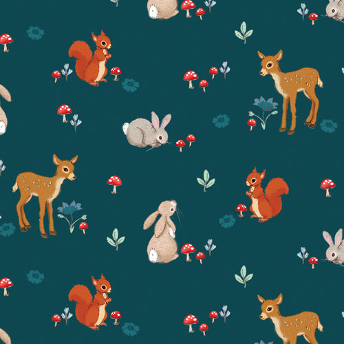 Woodland Nocturnal Animals Wrapping Paper by VoneS