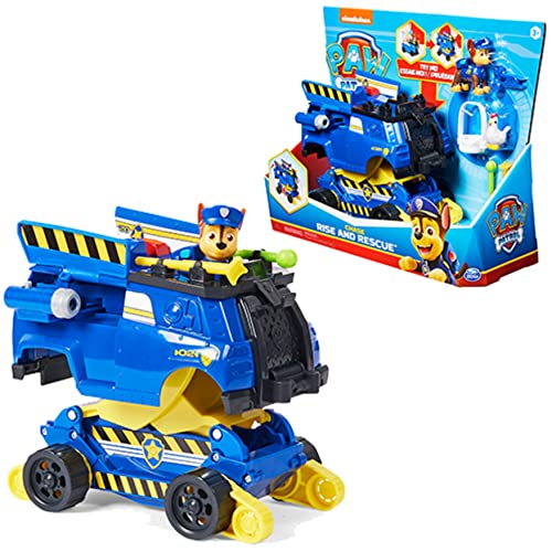 PAW Patrol Chase Rise and Rescue Transforming Toy Car with Action Figures and Accessories