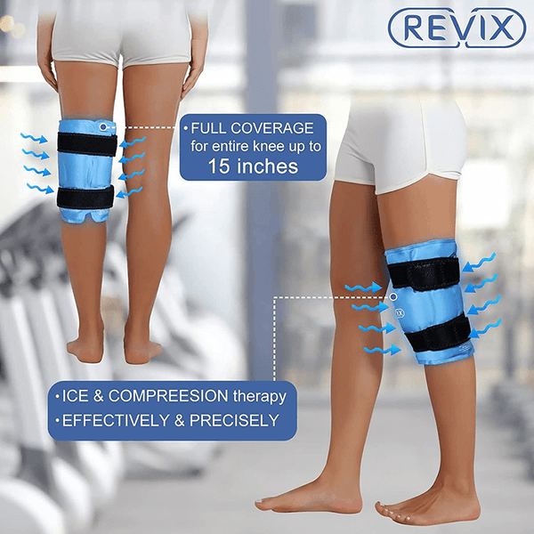 Portier Uitgebreid werper REVIX XL Knee Ice Pack Wrap Around Entire Knee After Surgery, Reusable |  Revixcare