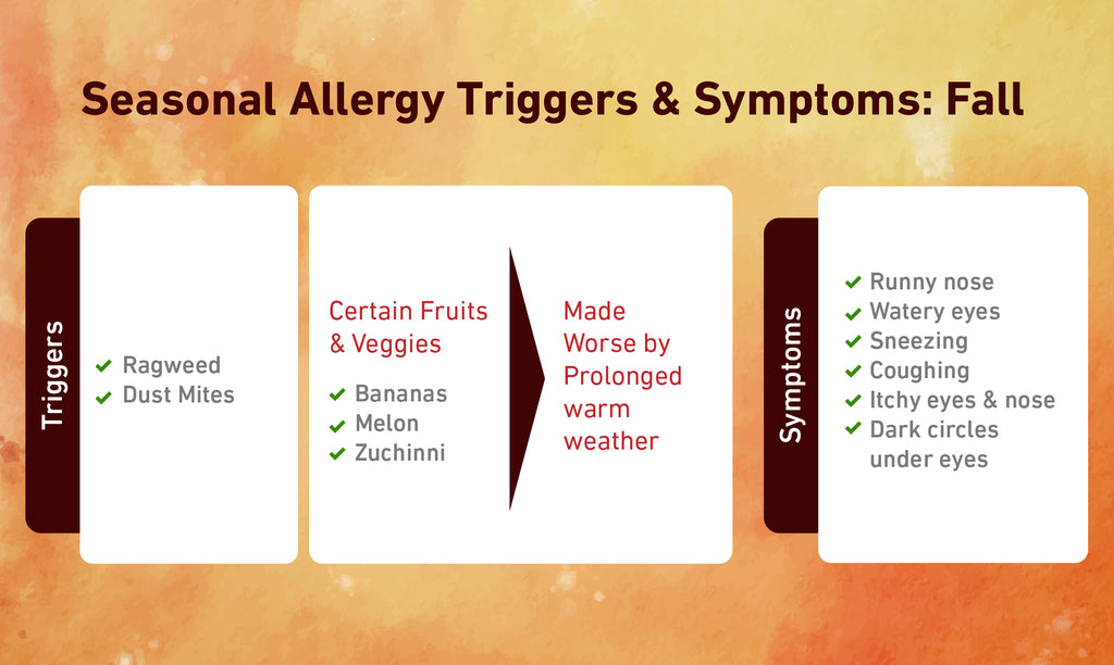 fall seasonal allergies triggers and symptoms 