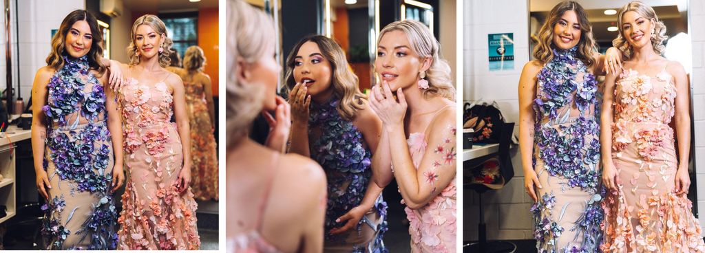 IRENA LYSIUK & JEM CASSAR-DALEY, IN GINA KIM GOWNS, AT THE LORD MAYOR'S CHRISTMAS CAROLS 2022