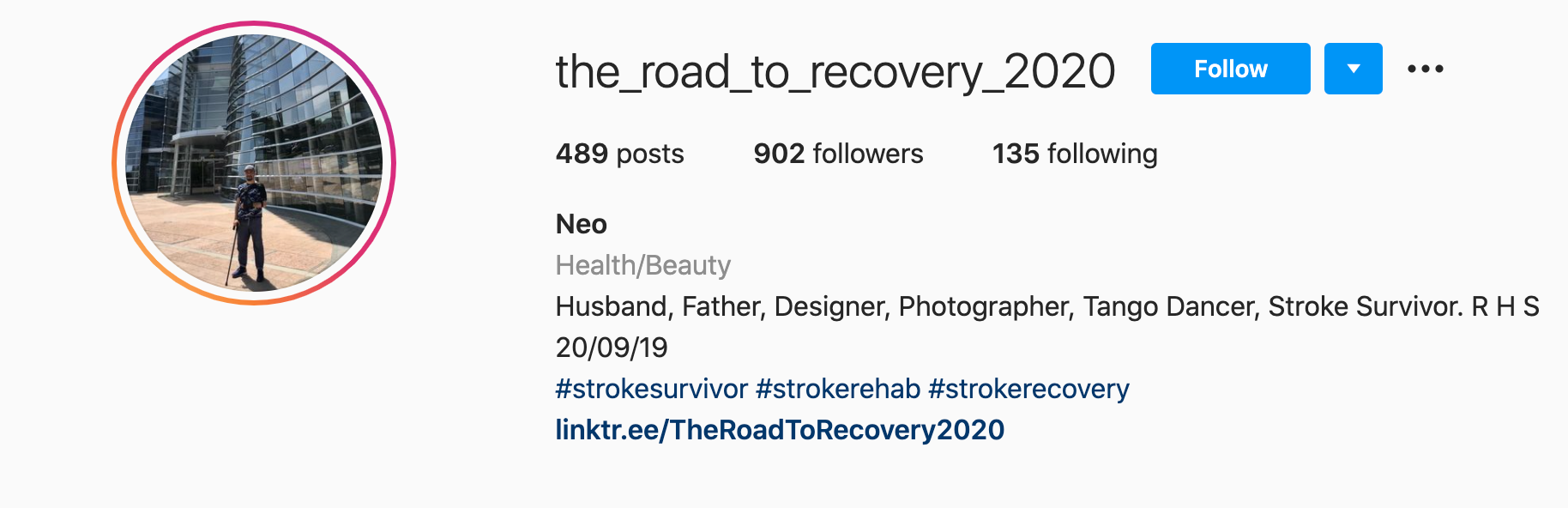 On the Road to Recovery Instagram