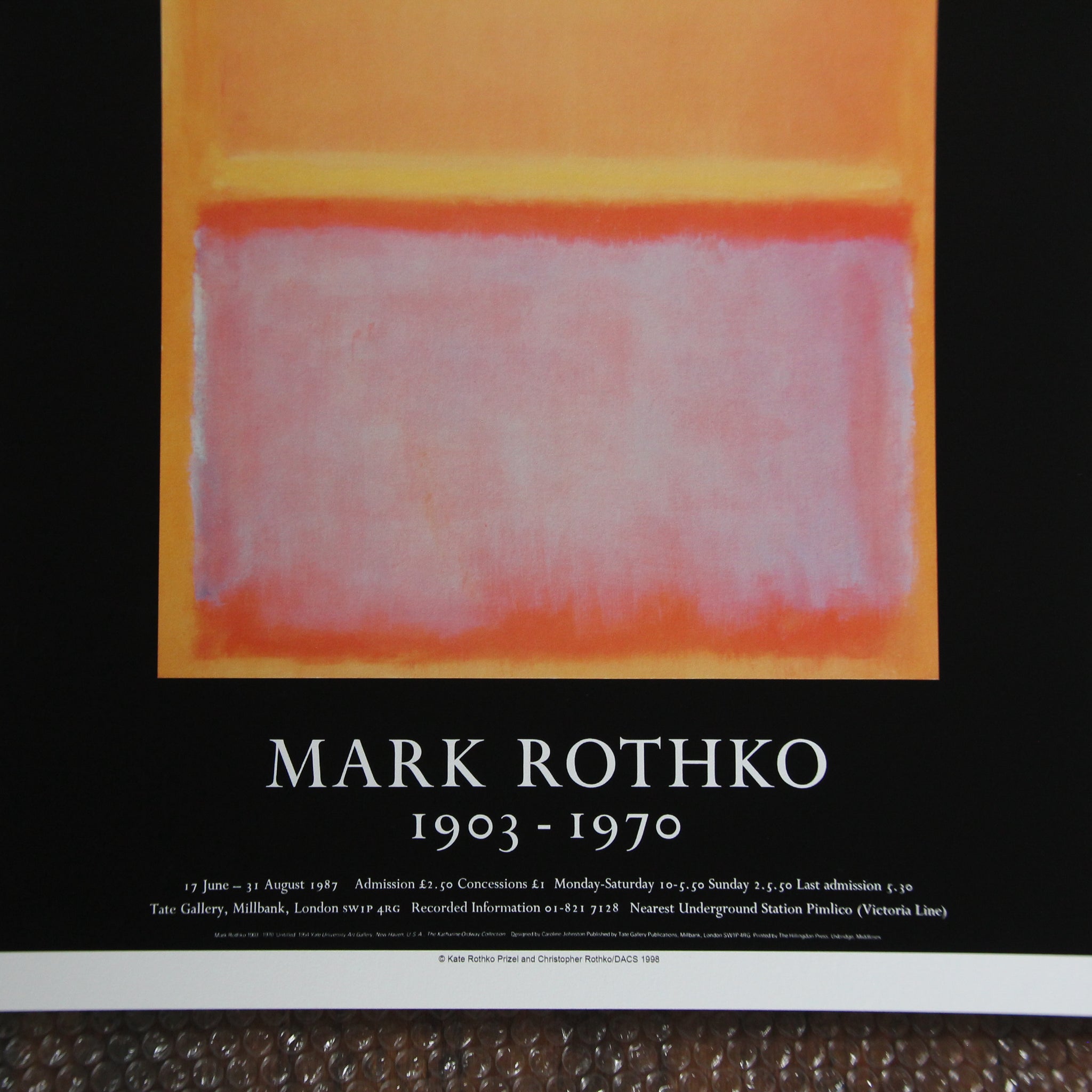 マーク・ロスコ 　Mark Rothko No.3,1967　額付