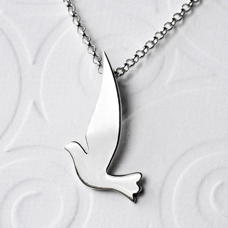 Sterling Silver Dove Necklace – Martha Jackson Jewellery