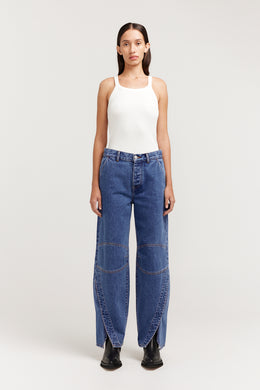 HENNE CLOTHING Pantalón Leggins Mujer - tiro alto - tipo jeans