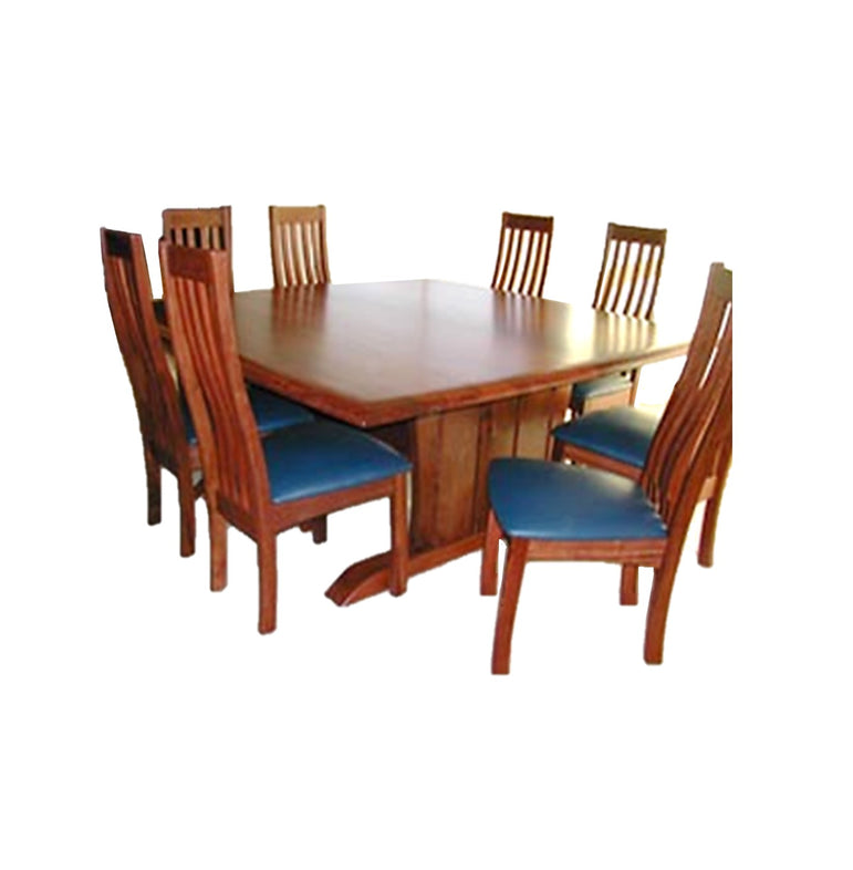 cherry wood square dining table