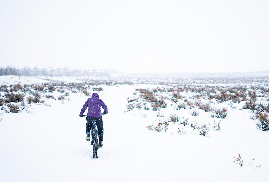 biking in the winter