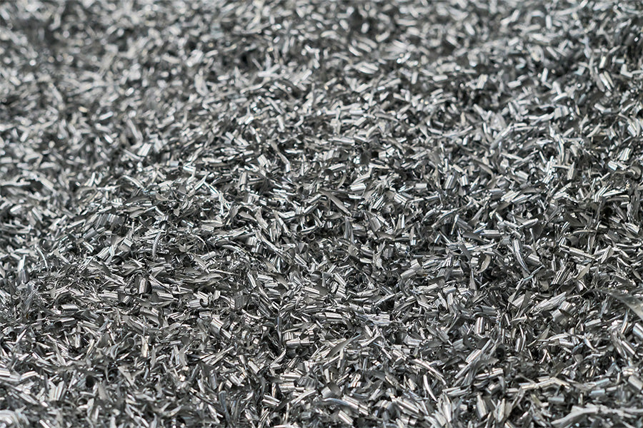 shredded metal in the enve factory