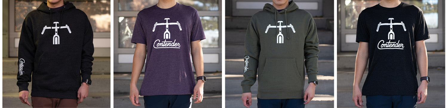 Contender Handlebar Hoodie and T-shirt