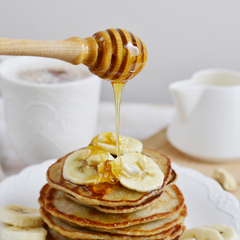 Honey Banana Pancakes 