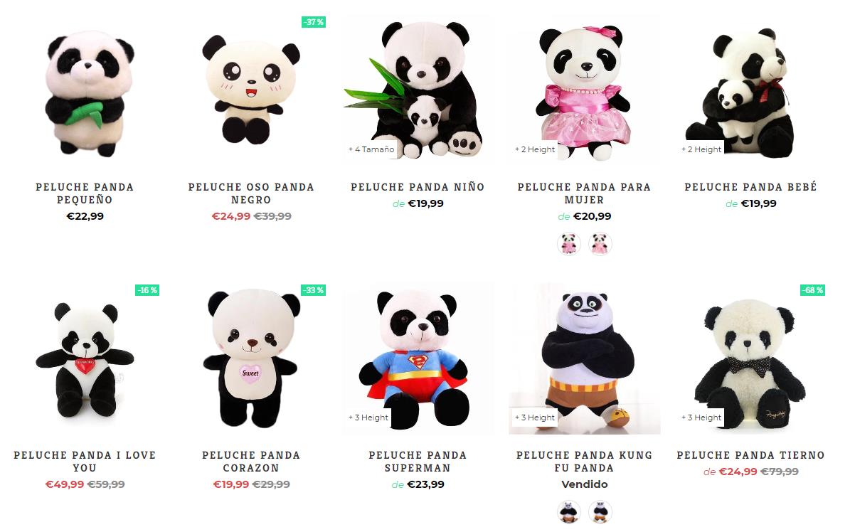 Peluches panda