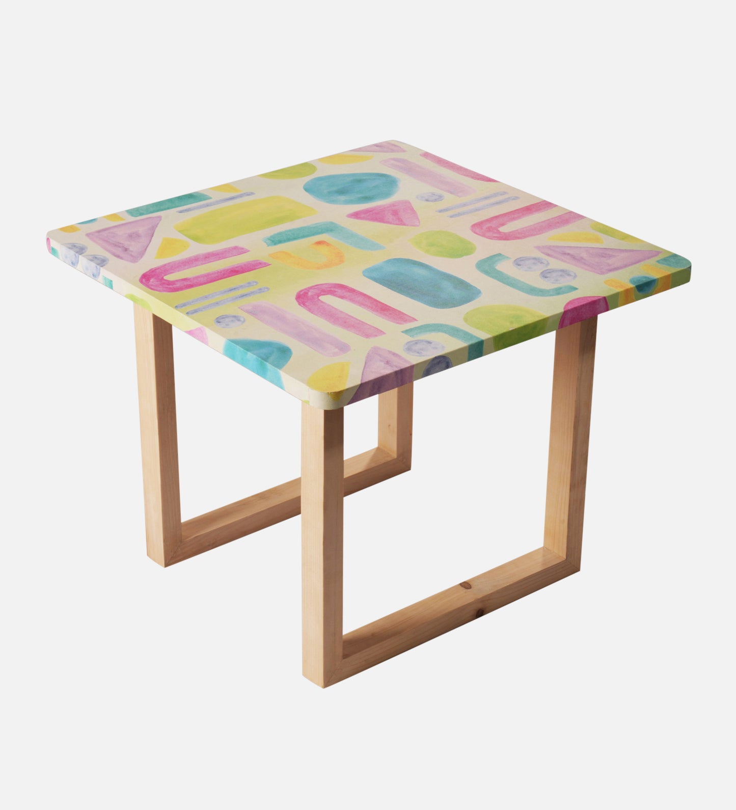 Tiny Doodles Square Coffee Tables, Wooden Tables, Coffee Tables, Center Tables, Living Room Decor by A Tiny Mistake
