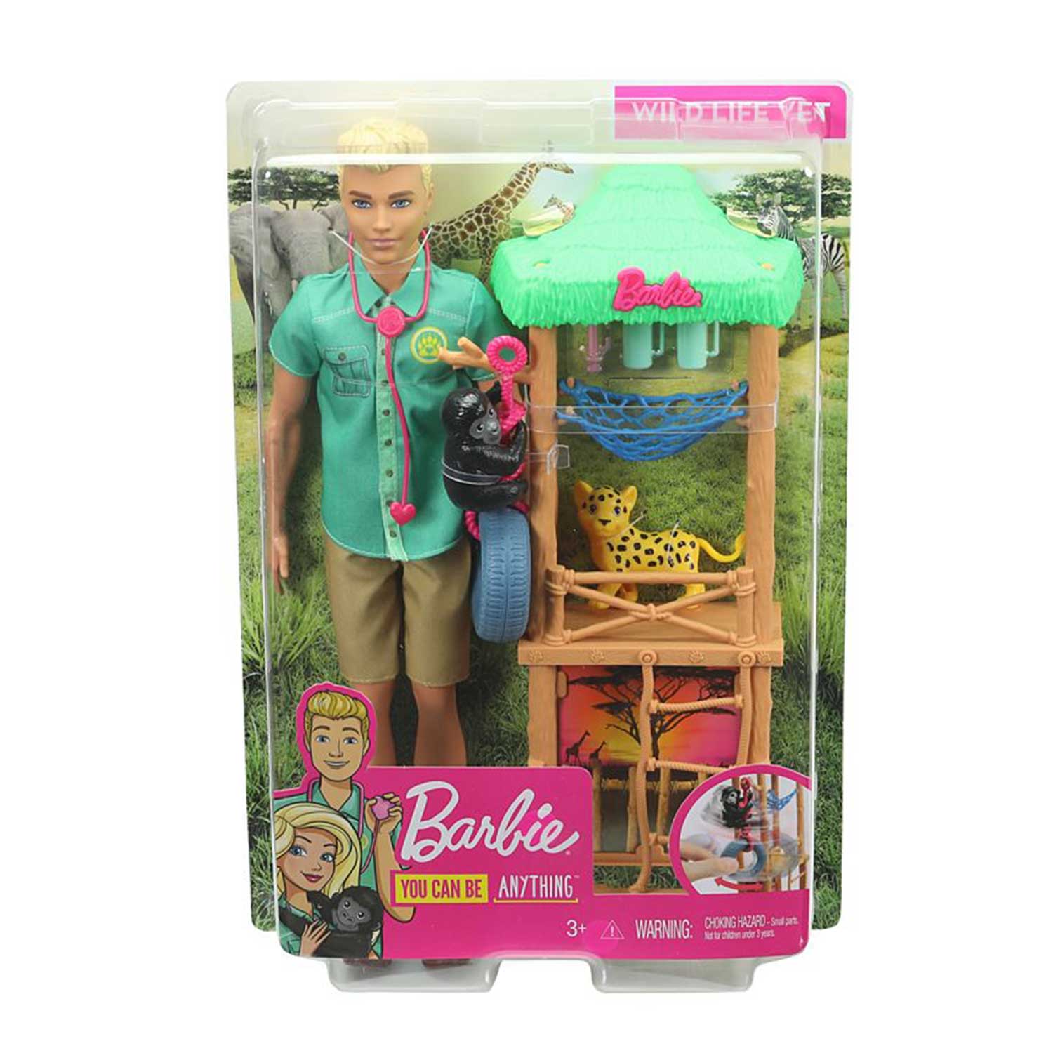 barbie ken wildlife vet playset