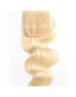 613 platinum blonde lace closure ( 5 by 5) - Grand Posh Hair