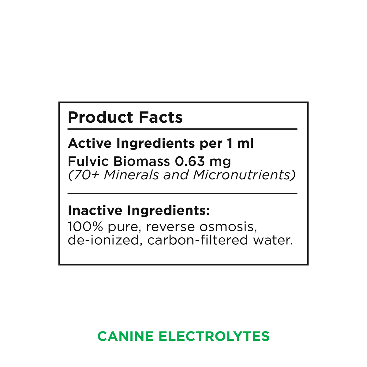 Advanced Canine Mineral and Electrolyte Replenishment Set