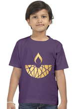 Load image into Gallery viewer, Boys Diya Design Half Sleeve Round Neck, Cotton T-Shirts (Age 0-13)