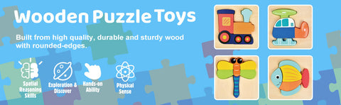 Wooden Puzzles for Toddlers